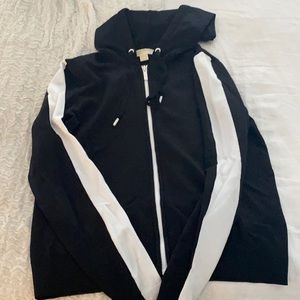 MICHAEL Michael Kors Black and White Zip Up